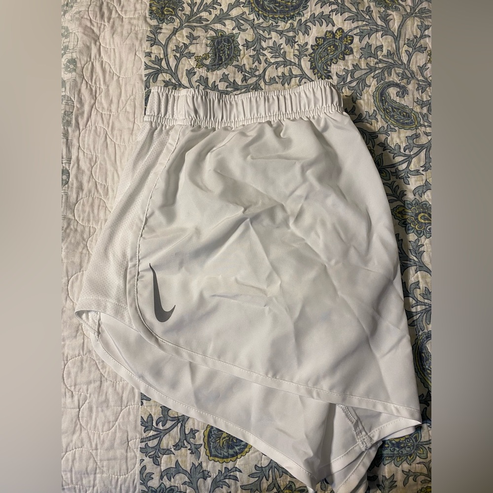 White Nike Running Shorts XXL